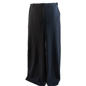 St. John| Black Wool and Spandex Wide-leg Pants | sz 8 | Very Good Condition